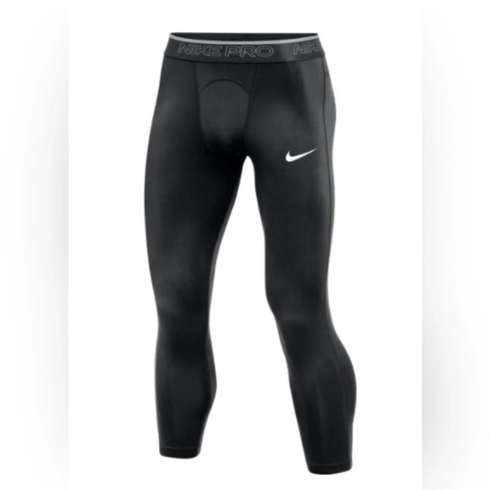Nike Black Pro 3/4 Length Training Tights Size Large